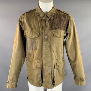 PRPS Size M Green Olive Wash Cotton Military Jacket